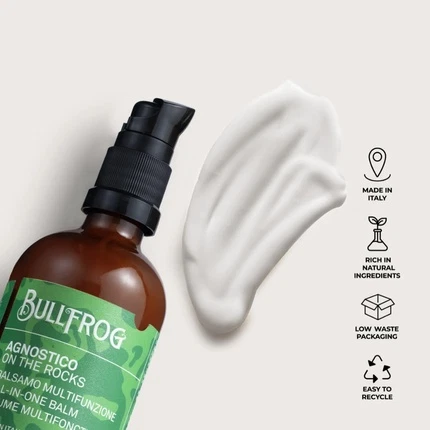 Многофункциональный бальзам Bullfrog Agnostico On The Rocks для бороды и волос