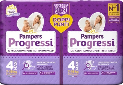 Подгузники Pampers Progressi размера Макси 4