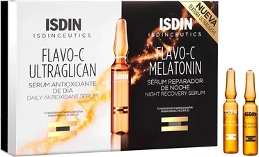 Сывороточные ампулы ISDIN Isdinceutics Flavoc Melatonin Ultraglican