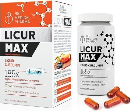 Витаминная сыворотка Licur Turmeric Curcumin Licur Max 30 Высокая доза Novasol Micellar Curcumin