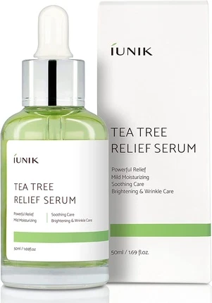 Iunik Tea Tree Relief Serum Namini Boyituvchi Sarum