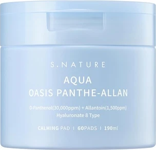 Отшелушивающие диски S.Nature Aqua Oasis с Пантенолом успокаивающие, 60 шт.
