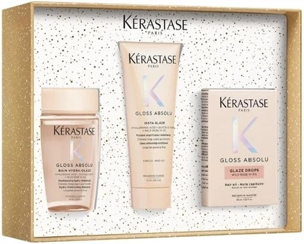 Shampoo Conditioner Oil Kit Kérastase Absolute Gloss Sochining Yogurtli sochlar uchun