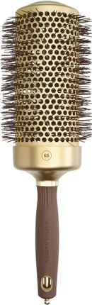 Dumaloq cho'tka Olivia Garden Expert Blowout Speed To'lqinli cho'tka sochlari Oltin va Jigarrang 65