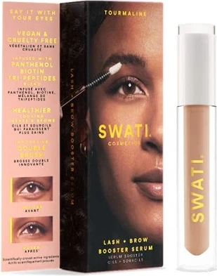 Сыворотка-активатор роста ресниц и бровей Swati Cosmetics с турмалином