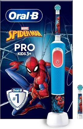 Электрическая зубная щетка Oral-B Vitality Pro Kids Человек-Паук