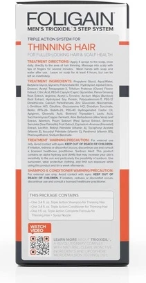 Тоник для волос Foligain Triple Action Hair Loss System