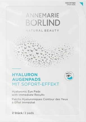 Патчи для глаз Annemarie Borlind Hyaluron Eye Pads с мгновенным эффектом