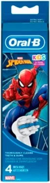 Oral-B Oral-B Kids Spiderman uchun cho'tkasi boshchalari, 4 dona