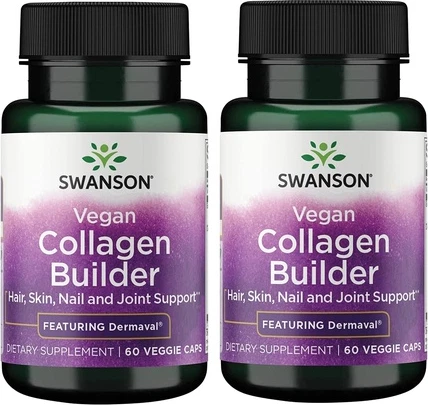 Капсулы Swanson Vegan Collagen Builder с Dermaval