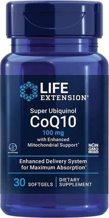 Добавка Life Extension Super Ubiquinol CoQ10 с улучшенной поддержкой митохондрий