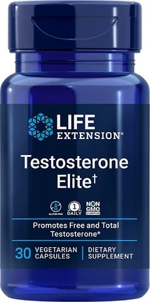 Life Extension Testosterone Elite ishlab chiqarishni qo'llab-quvvatlash qo'shimi