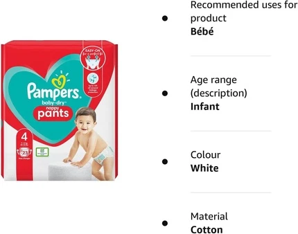 Nappy Pants Pampers Baby-Dry