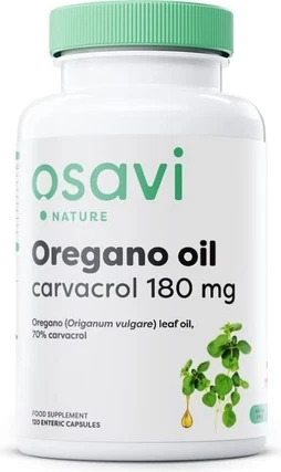 Кишечнорастворимые капсулы Osavi Масло орегано Карвакрол 180 мг