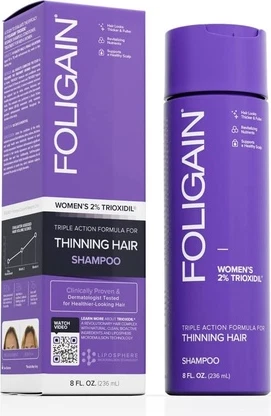 Shampoo Foligain Foligain Hair Regrowth Shampoo for Women with 2% Trioxidil - Anti Hair Loss