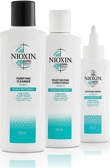 Система ухода за кожей головы Nioxin Scalp Recovery от перхоти для зудящей, шелушащейся и сухой кожи головы