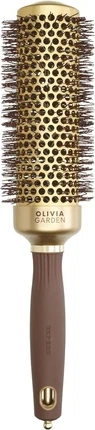 Круглая щетка Olivia Garden Expert Blowout Speed Волнистая щетина Золотой & Коричневый 45