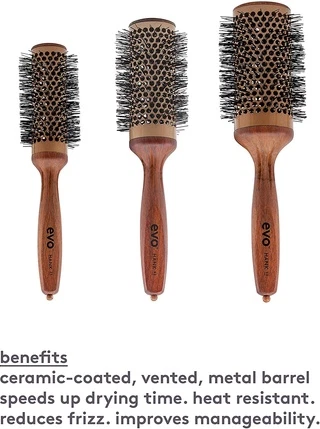 Круглая щетка evo Hank Ceramic Vent Radial Hair Brush