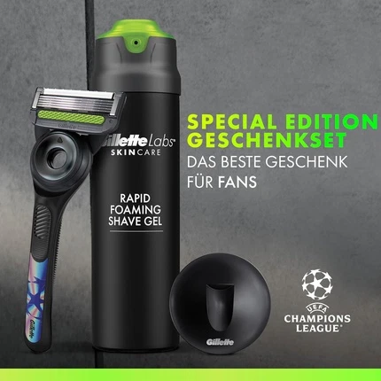 Gillette Labs Sovg'a to'plami Ustarasi bilan 1 taYon Prezervativ va dush osmasi