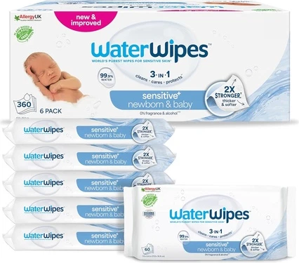 Влажные салфетки WaterWipes Sensitive Newborn & Baby