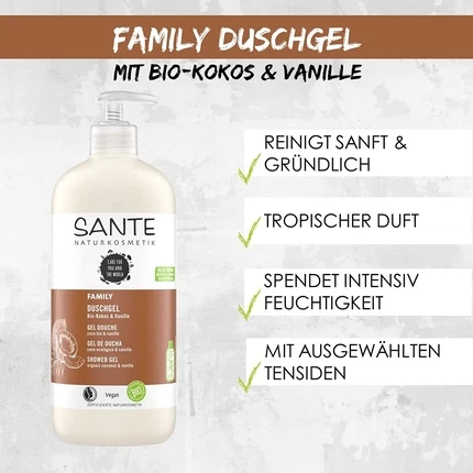 Sante Naturkosmetik Bio Coconut & Vanilla Dush Geli