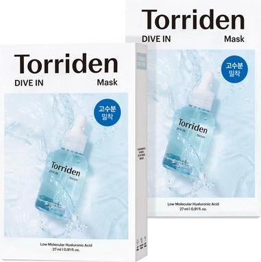 Sheet Mask Torriden DIVE-IN Hyaluronic Acid Facial Sheet Masks
