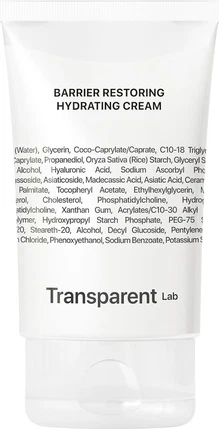 Facial Cream Transparent Labs Barrier Restoring Hydrating Cream