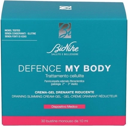 Крем-гель Bionike Defence My Body Дренирующий и моделирующий для борьбы с целлюлитом