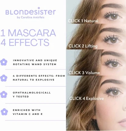 Тушь для ресниц Blondesister 4in1 Click & Тurn