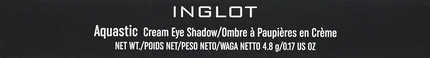 Кремовые тени для век Inglot Aquastic