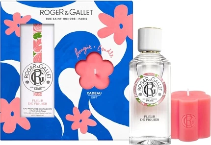 Roger & Gallet Fleur De Figuier Набор ароматических средств и свеча