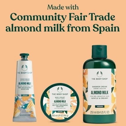 Кремовый гель для душа The Body Shop Almond Milk Essentials Gift Set