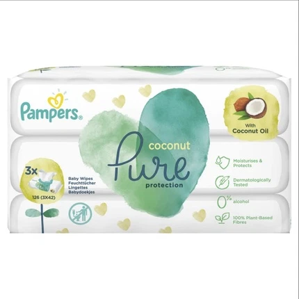 Влажные салфетки Pampers Coconut Pure для детей