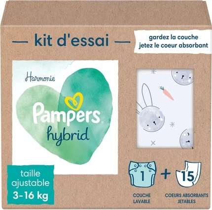 Diaper Pampers Harmony Hybrid Trial Pack