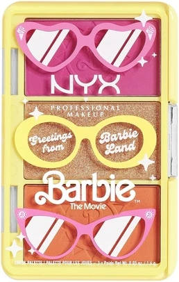 Complexion Set & Pallet NYX Professional Makeup Barbie Mini Cheek Palette Greeting From Barbie Land