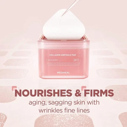 Пэды для лица Mediheal Collagen Ampoule Pad Square Cotton Facial Toner