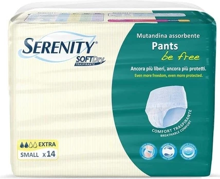 Serenity Soft Dry Sensitive Be Free Extra Pannoloni Pants Размер S 14 шт.