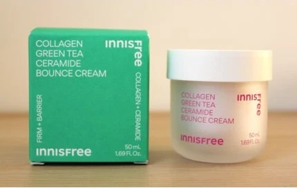 Innisfree Крем с коллагеном, зеленым чаем и керамидами