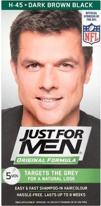 Soch uchun bo'yoq Shampoo-in Color Just For Men Qora jigarrang