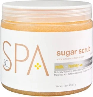 BCL Spa Sugar Scrub Sut + Asal va Oq Chocolate