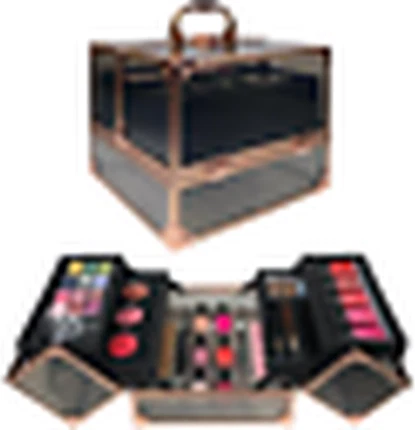 Beauty Etui Black & Rose Gold Filled Case Technic