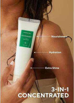 Aromatica Zaytun Yalpizli soch uchun 3-in-1 muolajasi