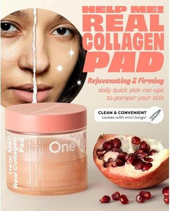 Pads Oneday's You One-Days You Help Me! Настоящие коллагеновые диски для упругости и увлажнения кожи