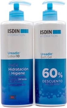 Isdin Ureadin Лосьон 10 Интенсивное увлажнение 400 мл и Гель для душа Ureadin 400 мл - Набор из 2 шт.