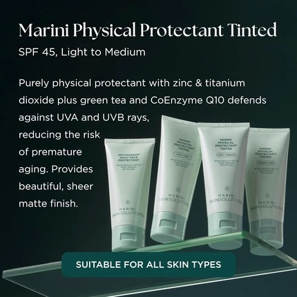 Marini Skin Solutions Physical Protectant Tinted Light to Medium Broad Spectrum Jan Marini