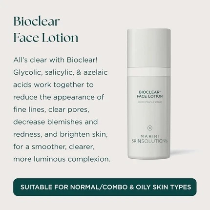 Лосьон Jan Marini Marini Skinsolutions Bioclear Face Lotion Triple Acid Resurfacing