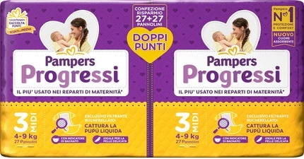 Pampers Progressi Midi Размер 3