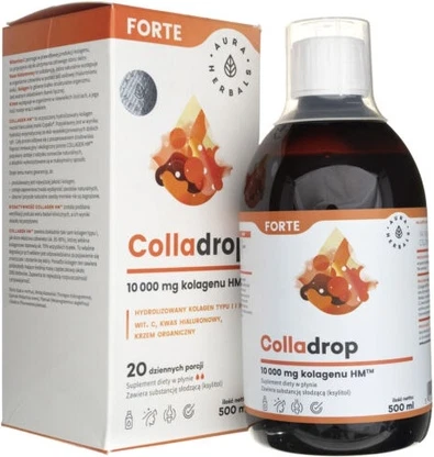 Aura Herbals Colladrop Forte Морской коллаген 10000 мг 500 мл