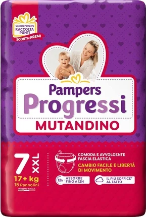 Diapers Pampers Progressi XXL Size 7