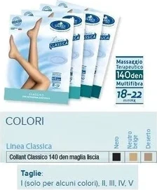 Sauber Collant 140 Denari с гладкой вязкой, черные, размер 5, Classic Line